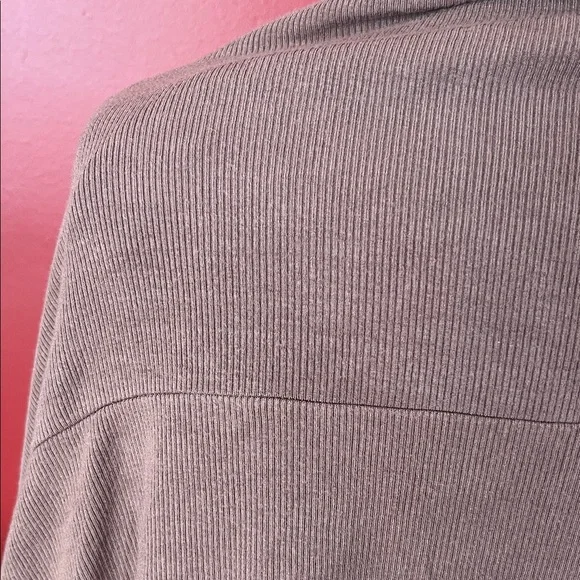 EUC Women's unique Taupe Open Front cardigan - Picture 6 of 13